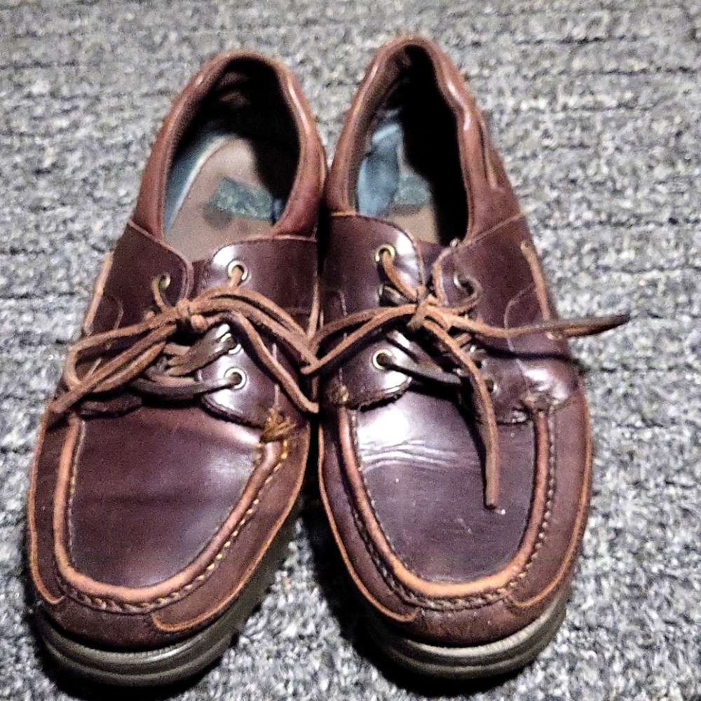 Nunn Bush Men's Leather Deck Shoes,Brown size 11M,Pre-owned